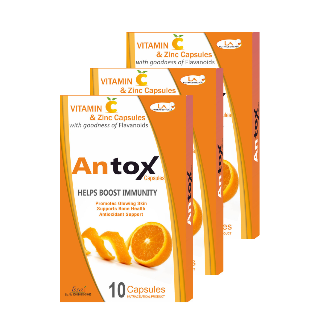 Antox Capsules - Vitamin & Zinc Capsules with Goodness of Flavonoids