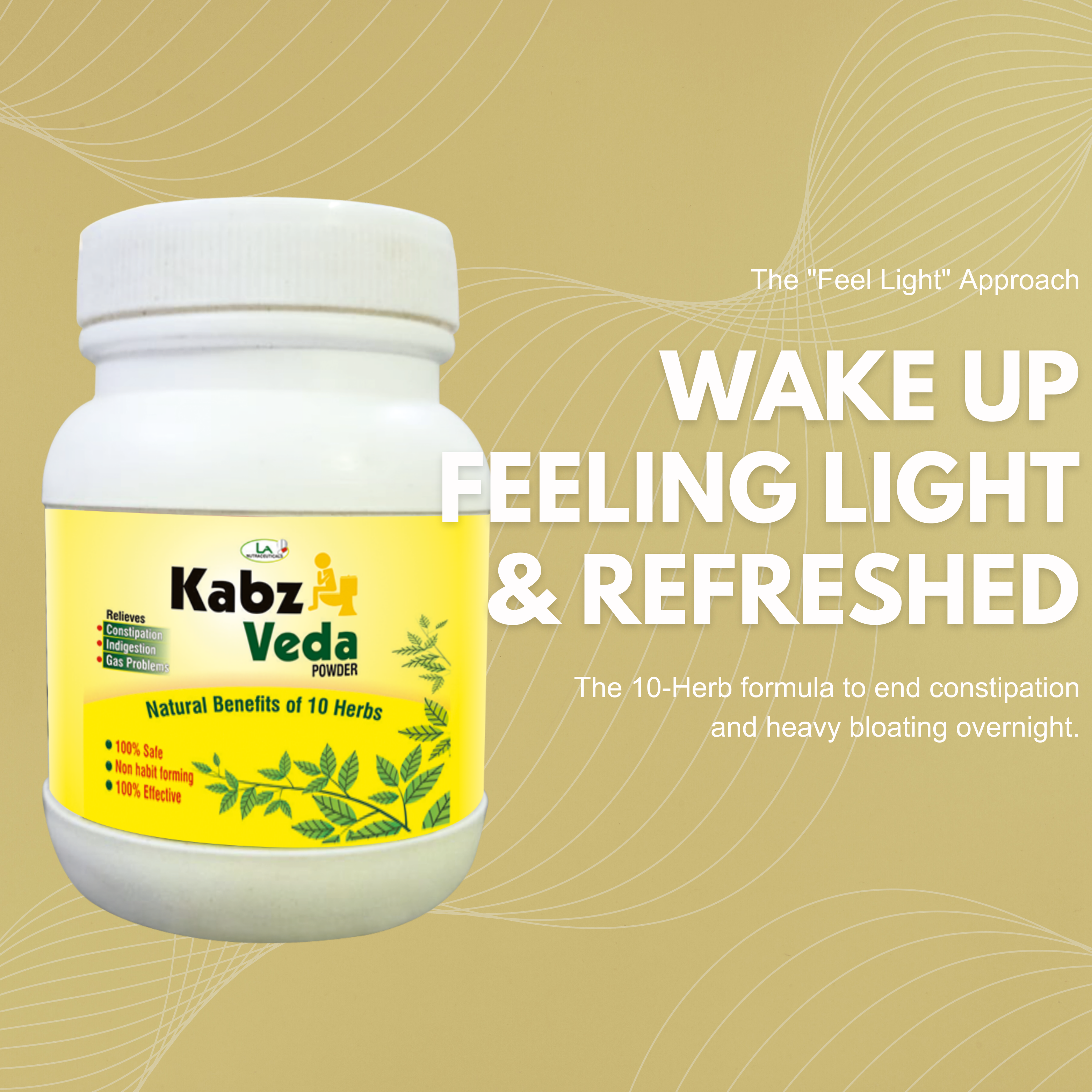 Kabz Veda Powder for Better Digestion and Gas Problems - 90 gm Powder