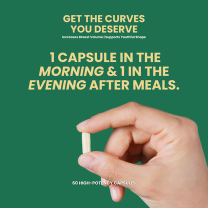 B Tone Capsules | Support Breast Fullness | Enhances Skin Elasticity | 60 Herbal Capsules