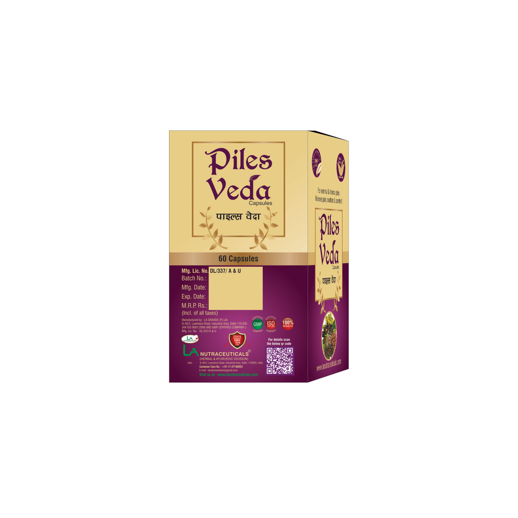 Piles Veda Capsules | Herbal Capsules of Piles | 60 Capsules