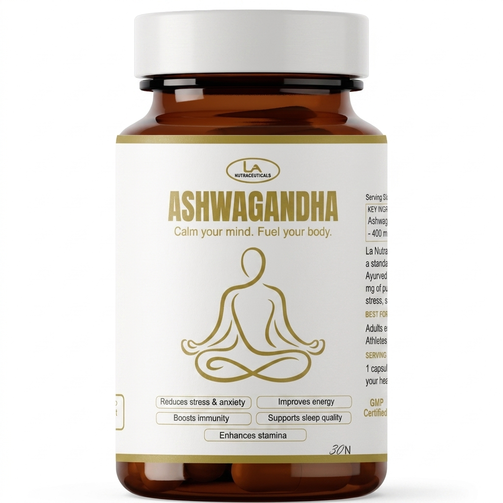 Ashwagandha Root Extract Capsules | Stress Management | 5% Withanolids | 30 Capsules