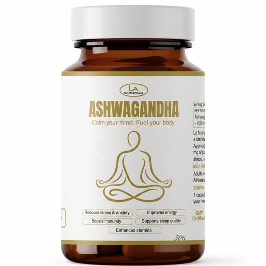 Ashwagandha Root Extract Capsules | Stress Management | 5% Withanolids | 30 Capsules
