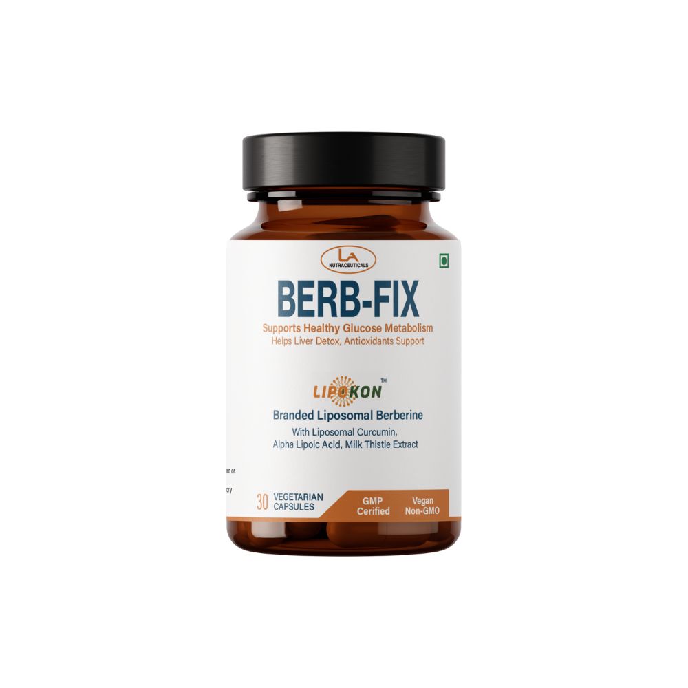 Berb-Fix Capsules | Science Backed Formula for Healthy Glucose Metabolism | 30 Capsules