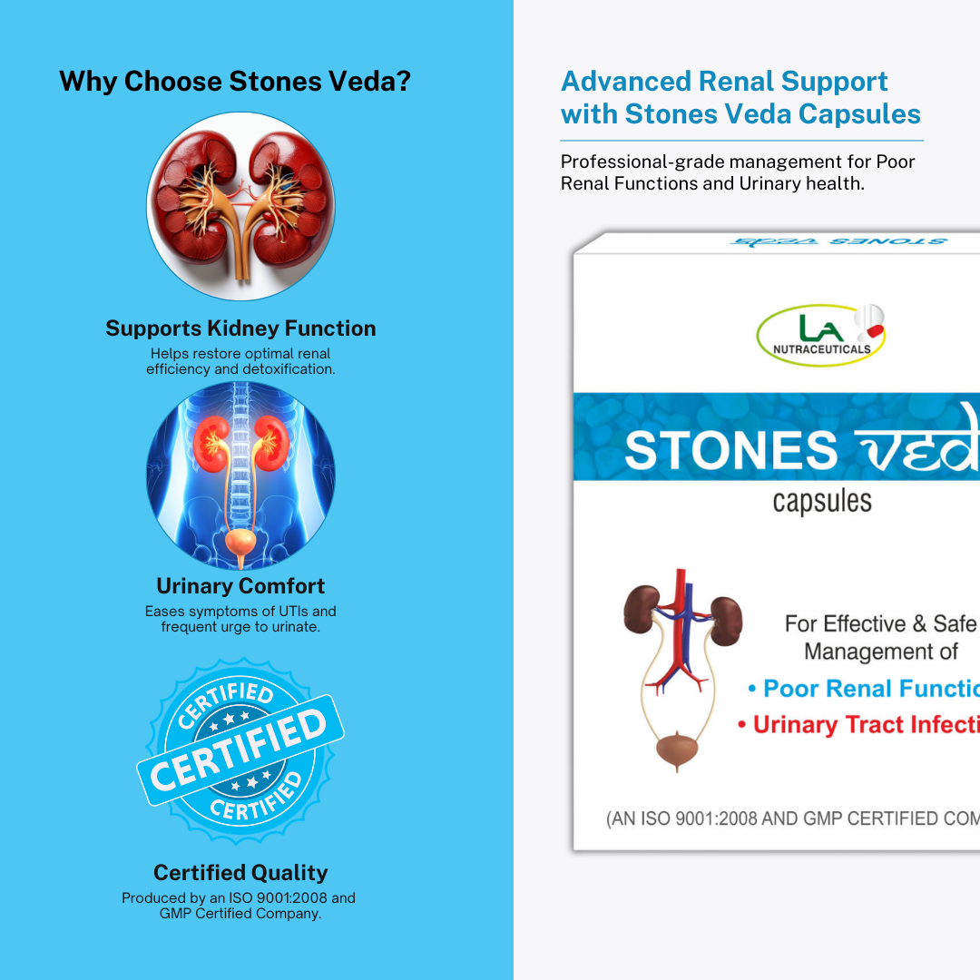 Stones Veda Capsules for Relief from Kidney Stones | 30 Capsules
