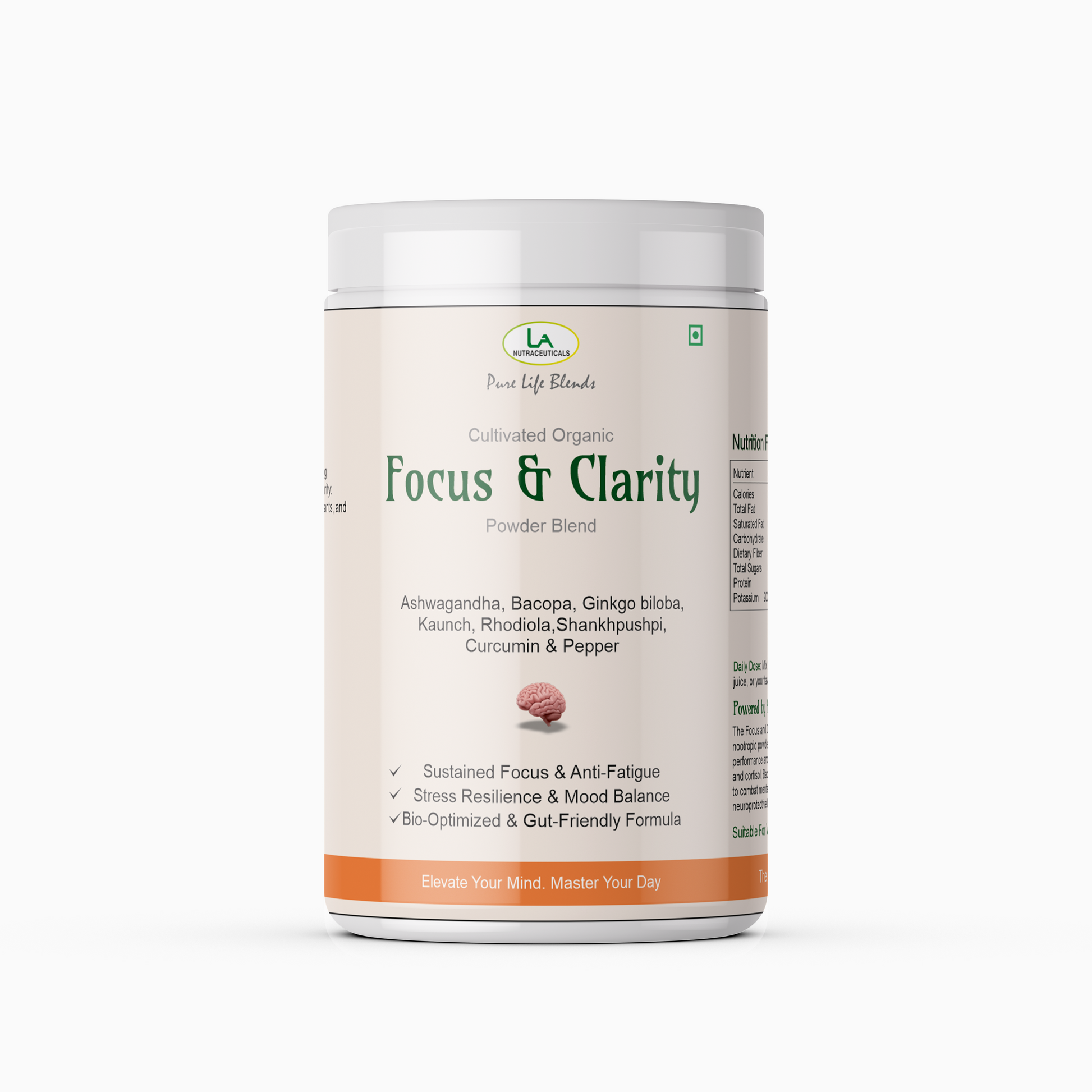 La Nutraceuticals Pure Life Blends Focus and Clarity Powder Blend (Nootropics)