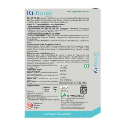 IG Boost Capsules- Bovine Colostrum