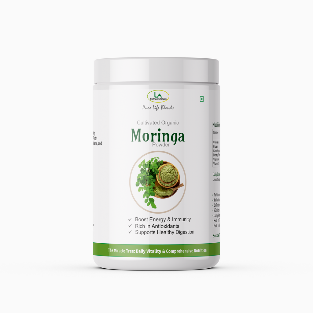 La Nutraceuticals Pure Life Blends Cultivated Organic Moringa Powder