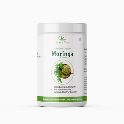 Pure Life Blends Cultivated Organic Moringa Powder