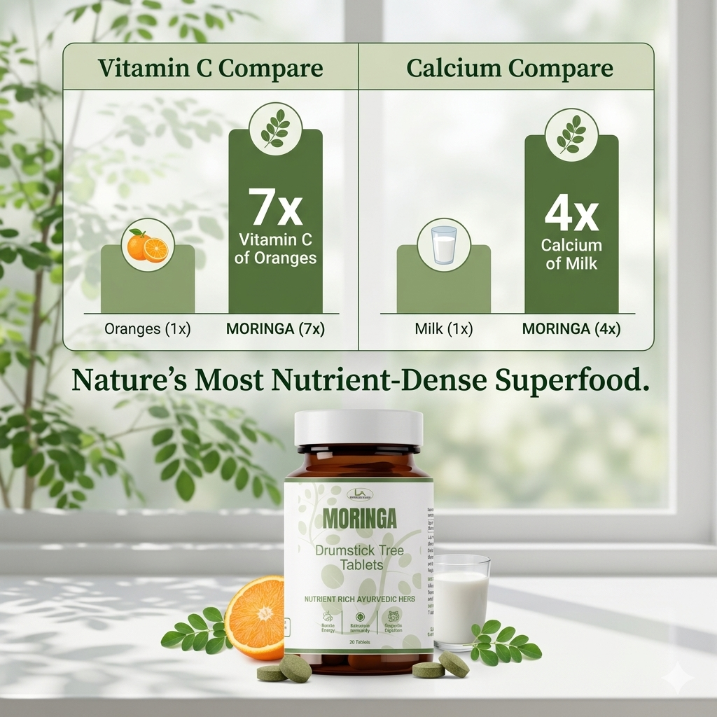 Moringa Tablets - 30 Tablets - Supports Digestion, Boosts Energy and Enhances Immunity