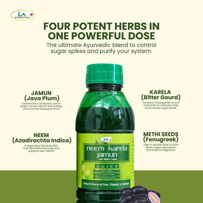 Neem Karela Jamun Juice | Control Blood Sugar Levels | Metabolism | 500ml