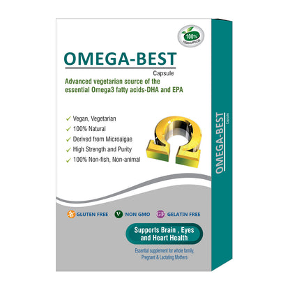 Omega Best Capsules - Advanced Source of Veg Omega 3 fatty acids DHA & EPA