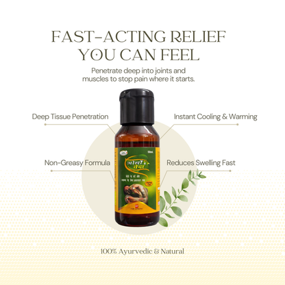 Orthoveda Oil for Joint Pain | Ayurvedic Joint Pain Relief Oil | 50ml