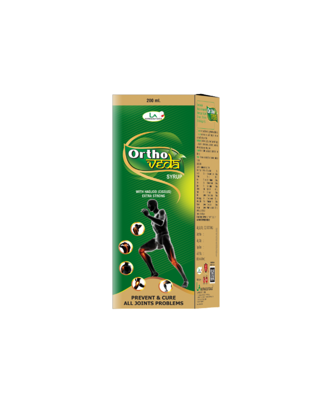 OrthoVeda Syrup - Herbal Syrup For all Joints Problems & Pain Relief 200ml Syrup