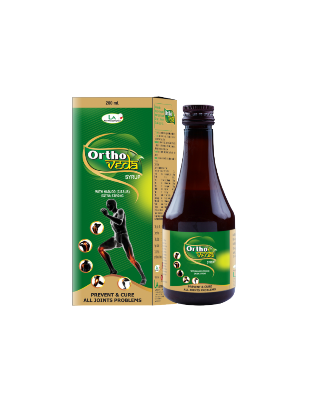 OrthoVeda Syrup - Herbal Syrup For all Joints Problems & Pain Relief 200ml Syrup
