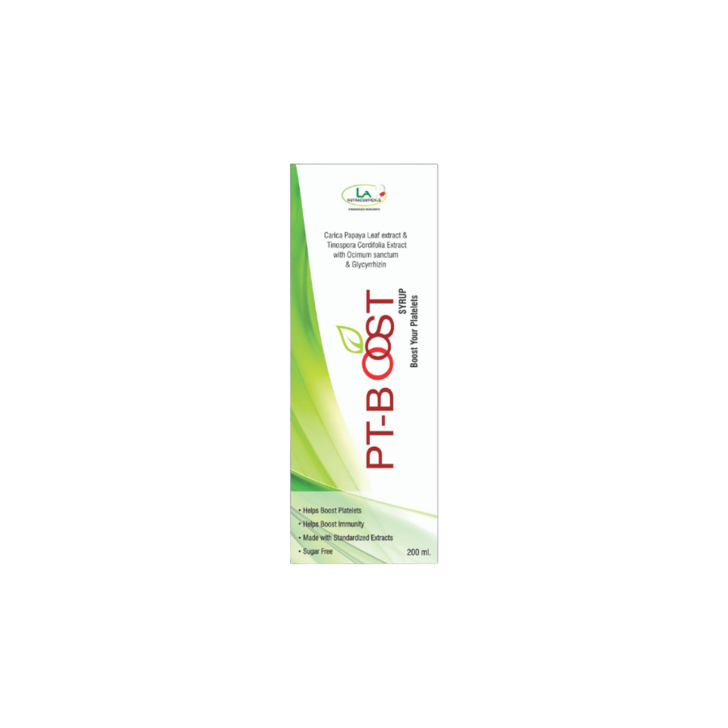 PT Boost Syrup - Platelets Booster with Giloy, Papaya and Tulsi Extracts - 200ml