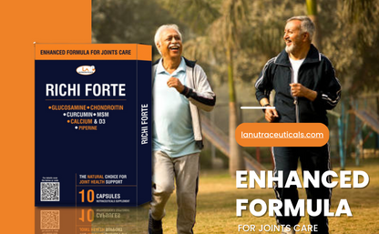 Richi Forte Capsules with Glucosamine and Chondroitin for Joint Mobility and Strong Bones