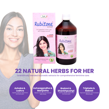 Rubitone Uterine Tonic Syrup | Restore Hormonal and Nutritional Balance | 450ml