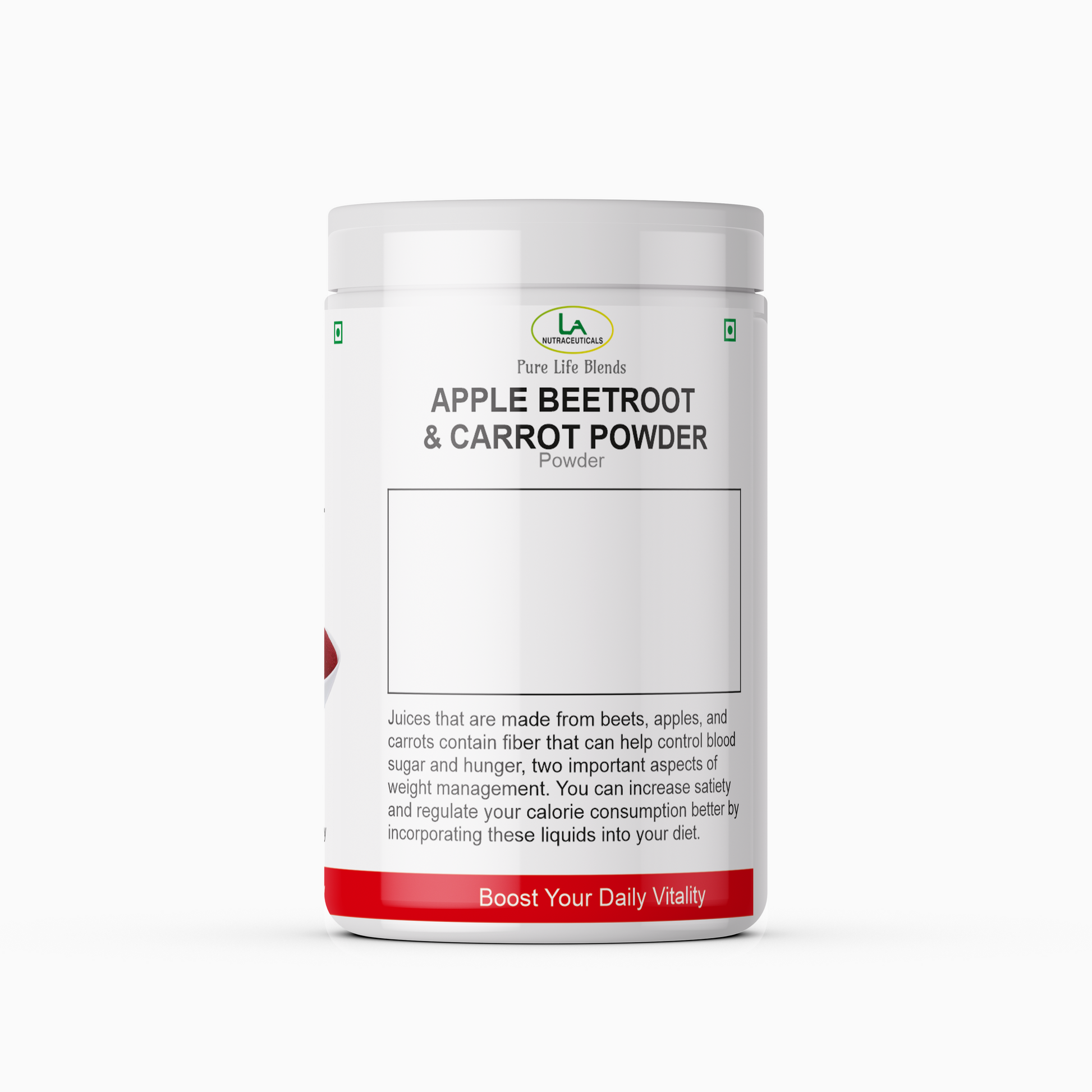 LA Nutraceuticals Pure Life Blends Beetroot, Apple and Carrot Powder 100gm