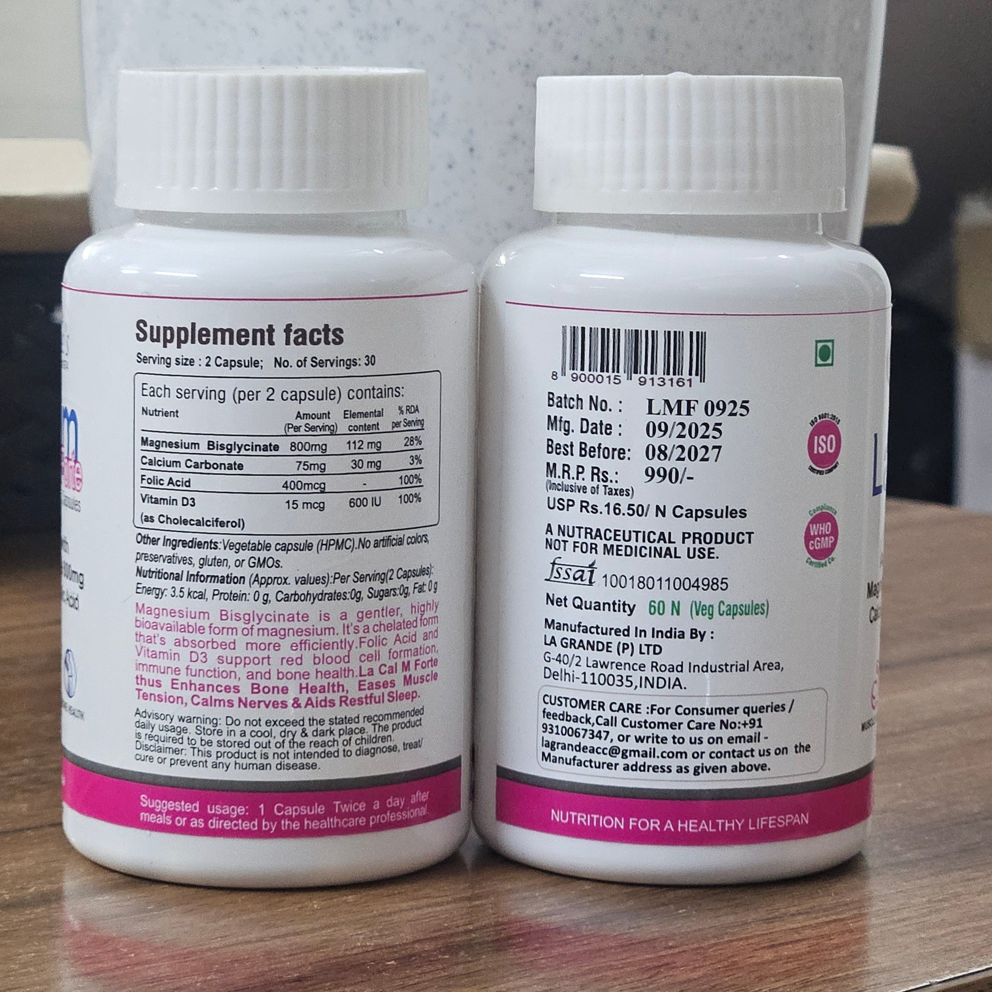 La cal m forte by la nutraceuticals