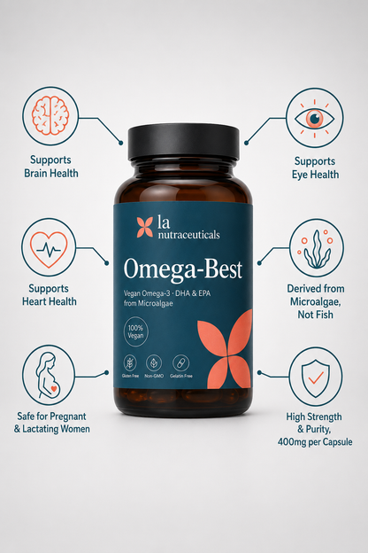 Omega Best Capsules - Advanced Source of Vegetarian Omega 3 fatty acids DHA & EPA