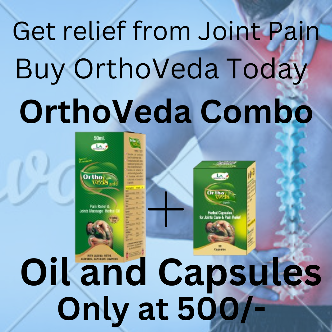 Orthoveda Oil + Capsules Combo for Joint and Muscle Pain