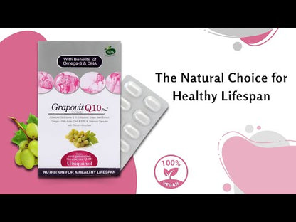 Grapovit Q10 Plus Capsules- Advanced Co-Enzyme Q10 (Ubiquinol)