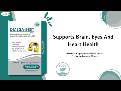 Omega Best Capsules - Advanced Source of Vegetarian Omega 3 fatty acids DHA & EPA