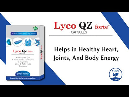 Lyco QZ Forte Capsules - Co-enzyme Q10 Supplements (Ubidecarenone with Lycopene)