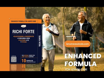 Richi Forte Capsules with Glucosamine and Chondroitin for Joint Mobility and Strong Bones